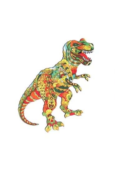 Puzzle drewniane eko 129 el. Tyranozaur rex A3 Maksik
