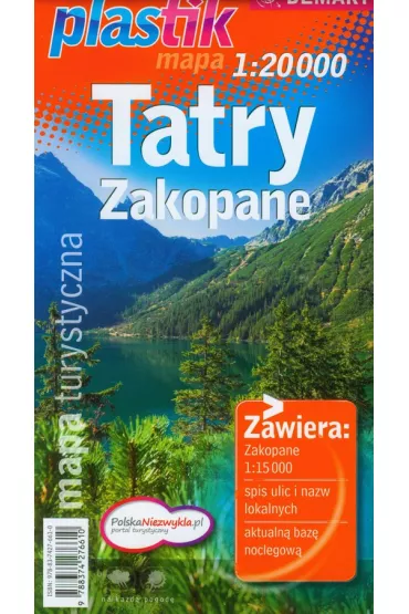 Tatry i Zakopane. Mapa turystyczna w skali 1:25 000