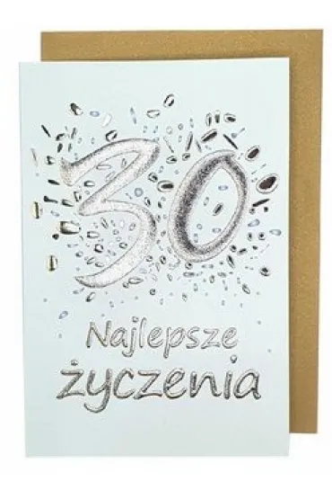 incood. Kartka urodzinowa sk�adana 1,5x17cm mix
