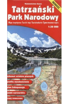 Tatrzaski Park Narodowy. Mapa turystyczna 1:30 000. Wodoodporna