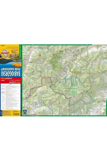 Babiog�rski Park Narodowy kieszonkowa laminowana mapa turystyczna 1:50 000