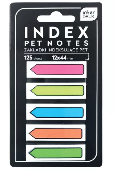 Interdruk Zak�adki indeksuj�ce Pet Strza�ki Neon 125 szt.