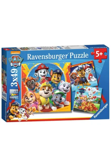Puzzle dla dzieci 3x49 el. Psi Patrol Ravensburger