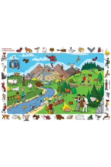 Puzzle obserwacyjne 54 el. Wycieczka w g�ry Jako