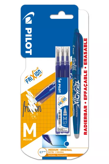 Pilot Pi�ro kulkowe Frixion niebieski + wk�ady 0,7 mm