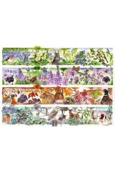 Puzzle 1000 el. Cztery pory roku Trefl