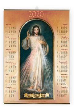 Kalendarz 2020 Plakatowy redni - Jezus Miosierny