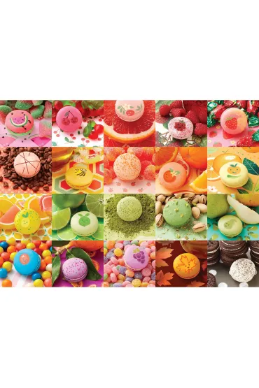 Puzzle 500 Kolorowe makaroniki 113755 Cobble Hill