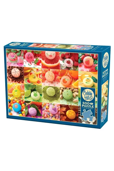 Puzzle 500 Kolorowe makaroniki 113755 Cobble Hill
