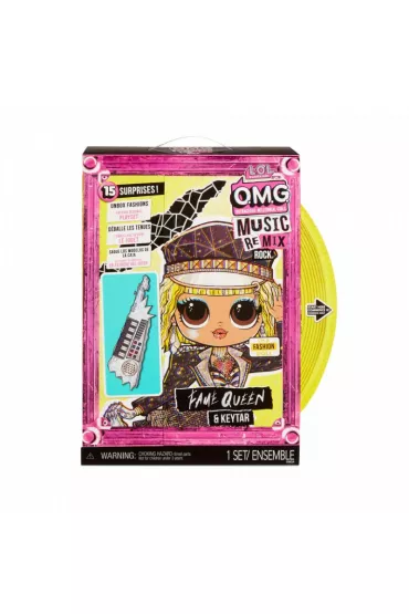 L.O.L. Surprise, mini lalka OMG Remix Rock- Fame Queen and Keytar Mga Entertainment