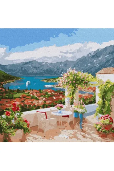 Ideyka Malowanie po numerach - Zatoka Kotorska 50x50cm