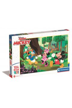Puzzle 104 el. Maxi Super Kolor Mickey and Friends Clementoni