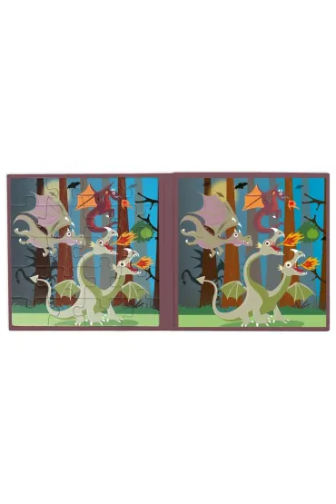 Puzzle magnetyczne Smoki 40 element�w Scratch