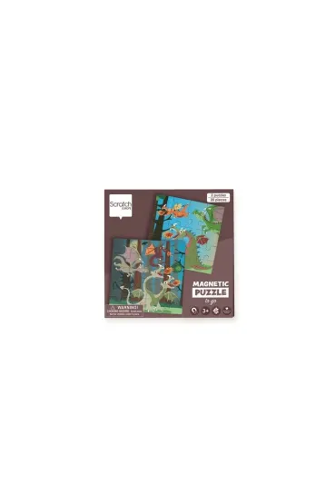 Puzzle magnetyczne Smoki 40 element�w Scratch