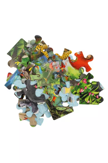 Puzzle 40 el. Zwierz�ta w d�ungli Castorland