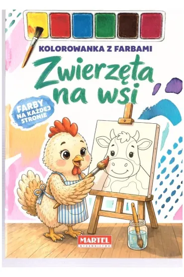 Kolorowanka z farbami Zwierz�ta na wsi