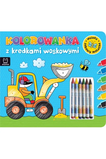 KOLOROWANKA Z KREDKAMI WOSKOWYMI. WESO�E ZABAWY MALUCHA