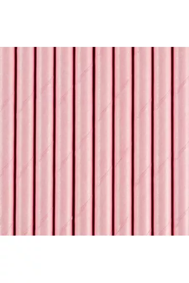 PartyDeco S�omki papierowe r�owe 19.5cm 10 szt.
