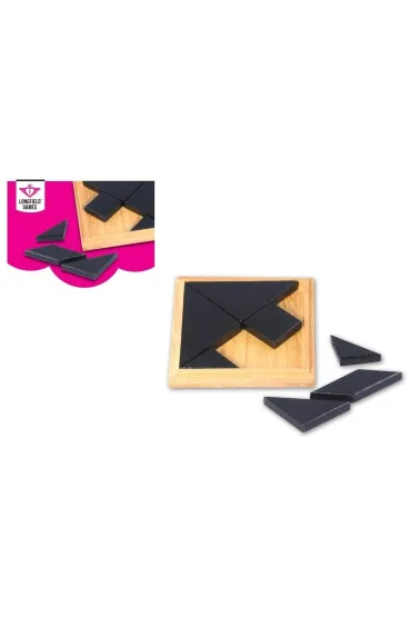 Tangram z naturalnego drewna w pude�ku Quint