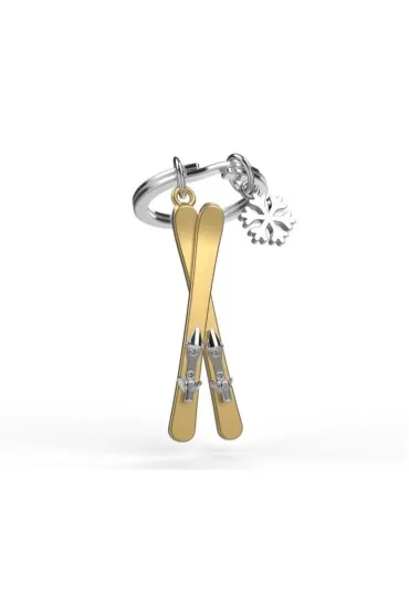 Metalmorphose Brelok do kluczy 3D narty z p�atkiem �niegu