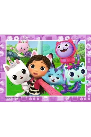 Puzzle dla dzieci 4w1 - Koci Domek Gabi (12+16+20+24 el.) Ravensburger