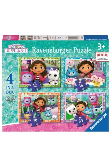 Puzzle dla dzieci 4w1 - Koci Domek Gabi (12+16+20+24 el.) Ravensburger