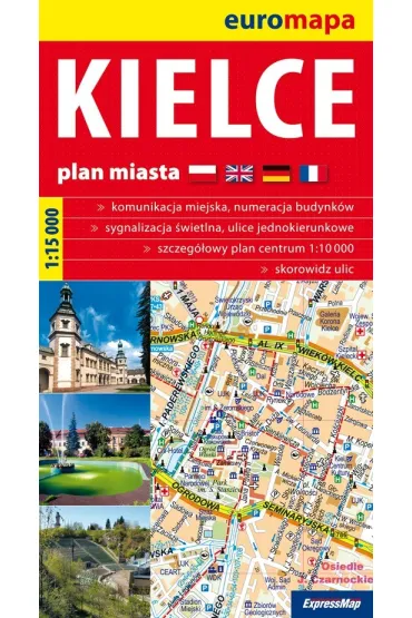 Kielce plan miasta 1:15 000