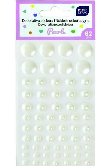 Interdruk Naklejki dekoracyjne Pearls 62 szt.
