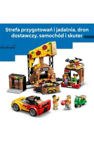LEGO City Dostawa pizzy z pojazdami 60496