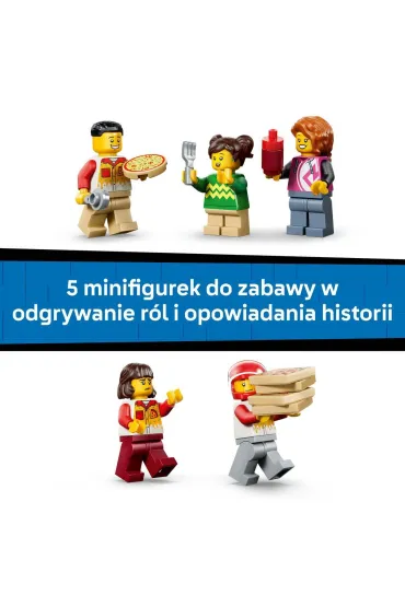 LEGO City Dostawa pizzy z pojazdami 60496