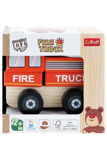 Zabawka drewniana Fire truck 61766 Trefl