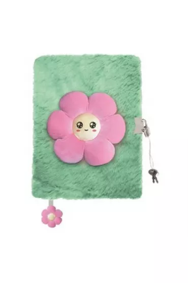 My little friend Pami�tnik A5 w�ochacz z k��dk� 3D My Little Rriend Pink Flower 96 kartek