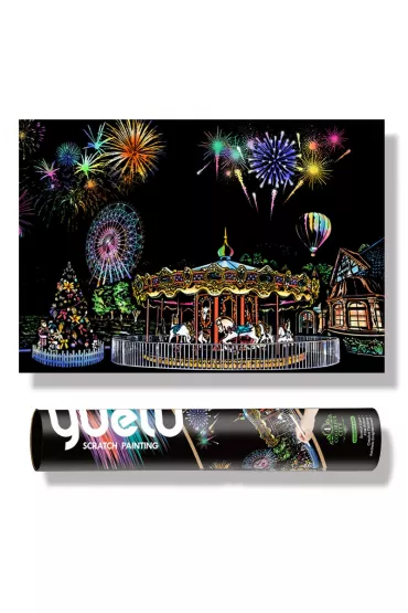 Twoje Hobby Amusement Park Plus. Magiczna zdrapka - wydrapywanka 75.0 x 52.0 cm