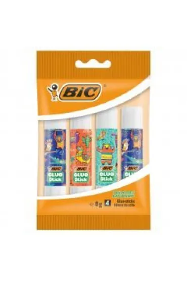Bic Klej Glue Stick ECOlustions Decor 8g 4 szt