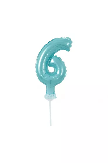 Godan Balon foliowy na patyczku BC-5BL6 Cyfra 6