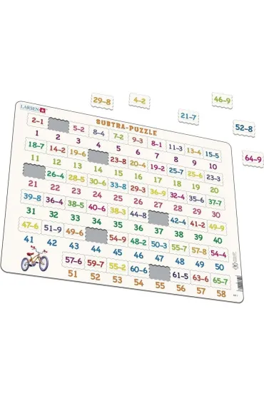 Puzzle 58 el. Odejmowanie od 1-65 Larsen