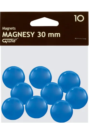 Magnesy Grand 30 mm niebieskie op. 10 sztuk