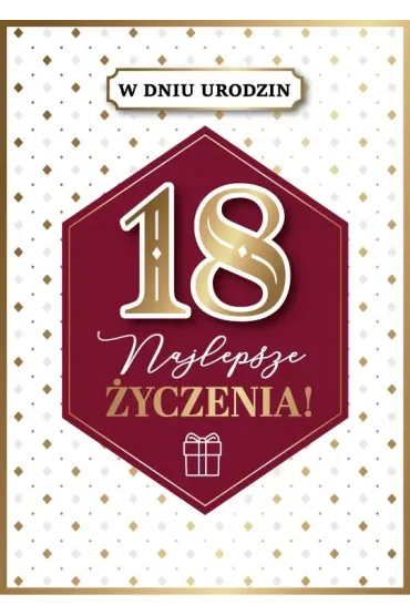 Armin Style KARNET URODZINY 18 B6 Z KOP AS GM-1212 FOL