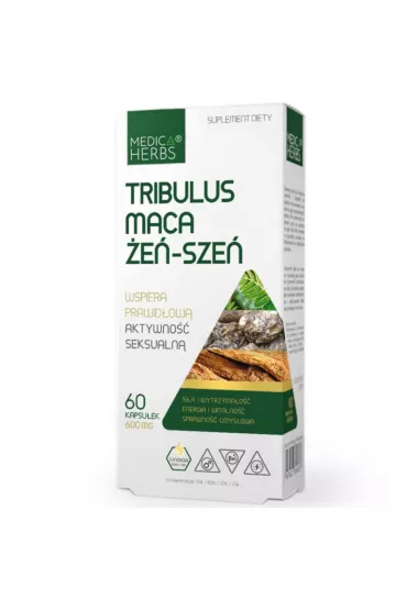 Medica Herbs Tribulus Maca �e�-Sze� - suplement diety 60 kaps.