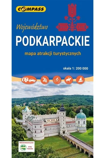 Wojew�dztwo podkarpackie mapa atrakcji turystycznych skala 1 : 200 000