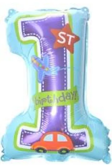 Balon foliowy roczek niebieski