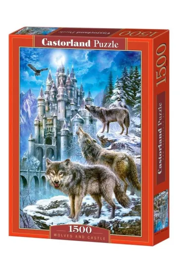 Puzzle 1500 el. Wilki i zamek Castorland