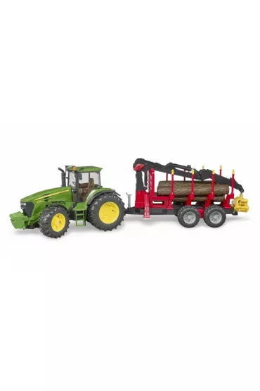 Traktor John Deere 7930 Z przyczep� i d�wigiem