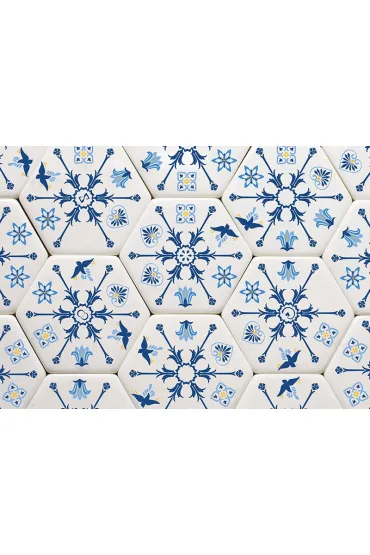 Honeycombs Blue - plastry miodu