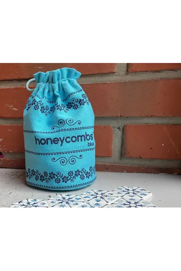 Honeycombs Blue - plastry miodu
