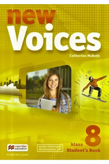 New Voices. Klasa 8. Ksi��ka ucznia. J�zyk angielski. Szko�a podstawowa - Catherine McBeth
