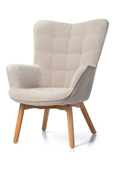 HowHomely Fotel z podn�kiem Grella Beige