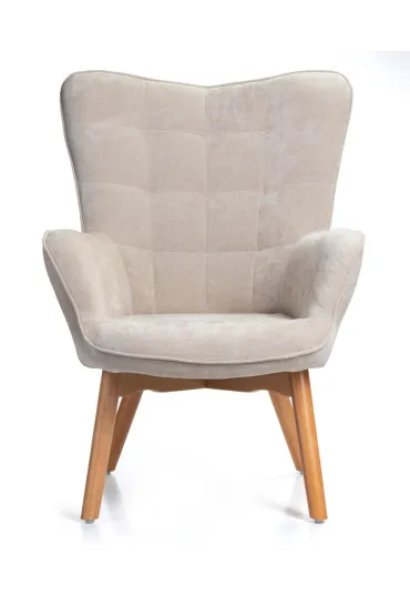 HowHomely Fotel z podn�kiem Grella Beige