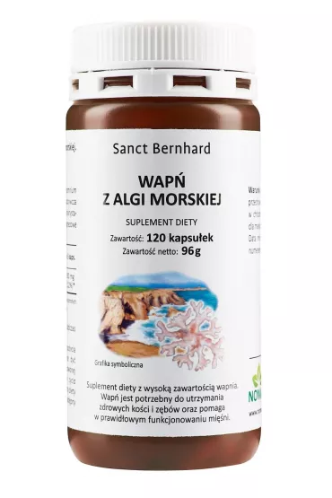 Kr�uterhaus Sanct Bernhard Wap� z Algi Morskiej Suplement diety 120 kaps.