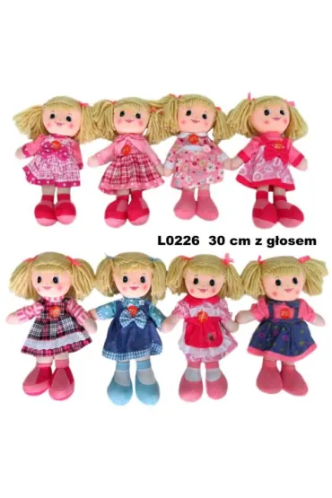 Lalka szmacianka z d�wi�kiem 30cm mix 8 rodz Sun-Day